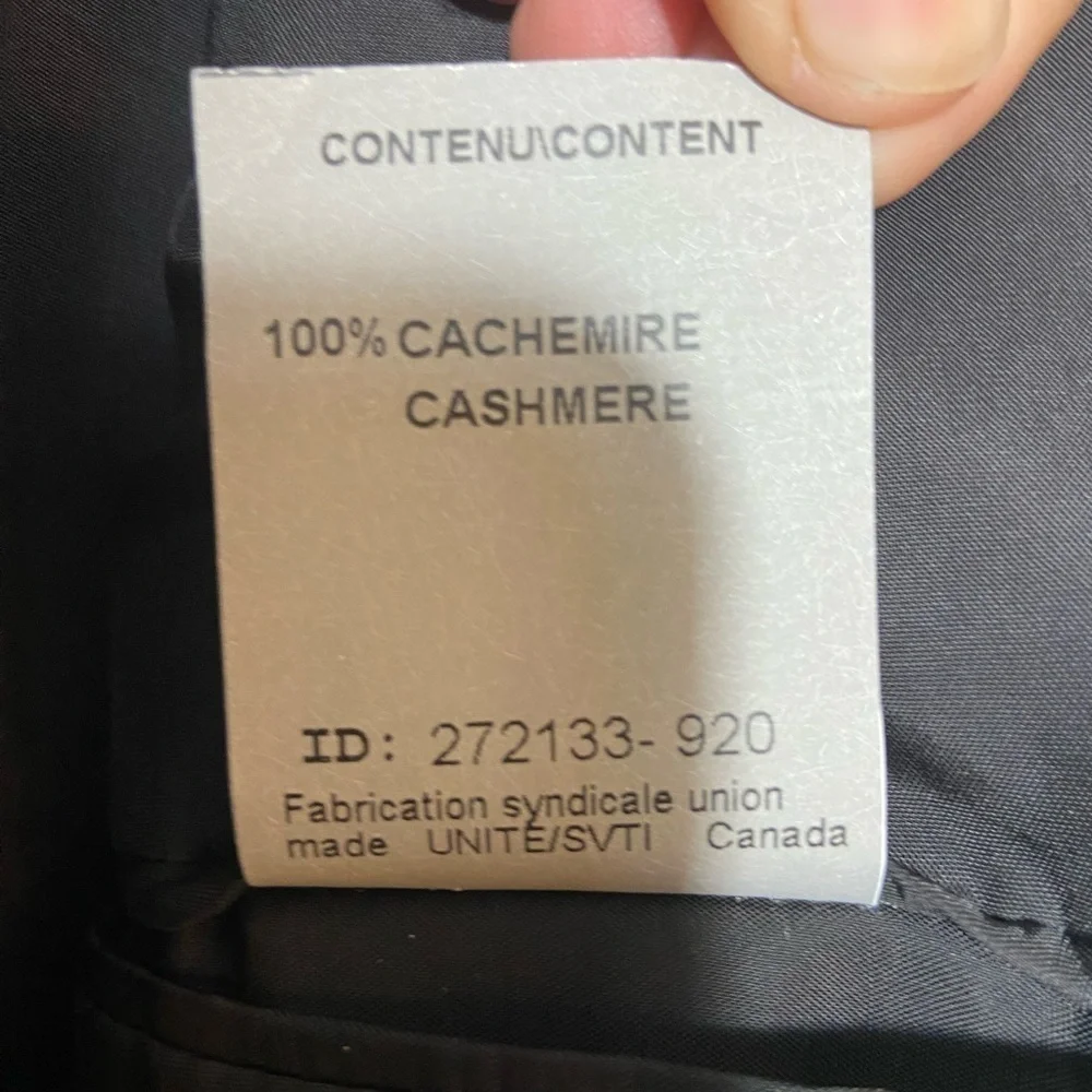 John W Nordstrom 100% Cashmere Loro Piana Blazer Black White 44 Regular